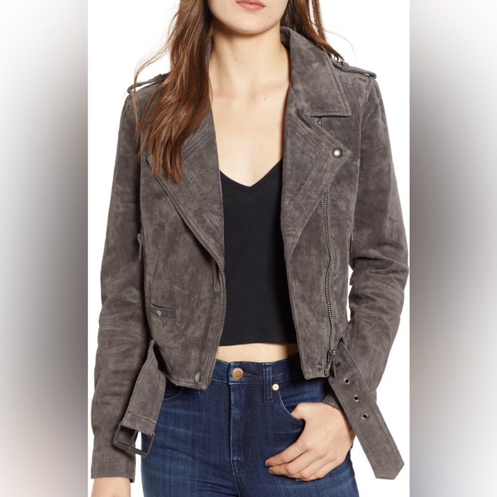 Blank NYC Morning Suede Moto Jacket